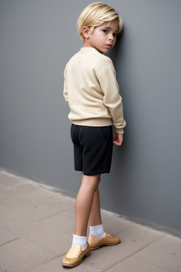 Venezuelan child boy with  blonde hair