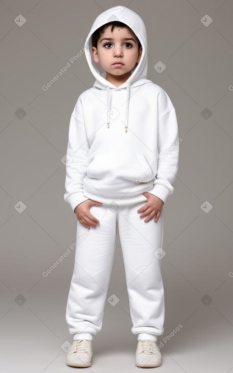 Jordanian infant boy with  white hair