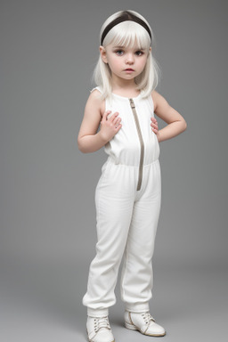 Albanian infant girl with  white hair