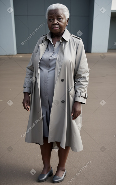 Togolese elderly female with  gray hair