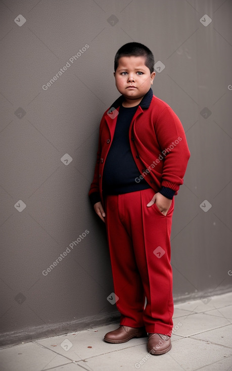 Bolivian child boy with  brown hair