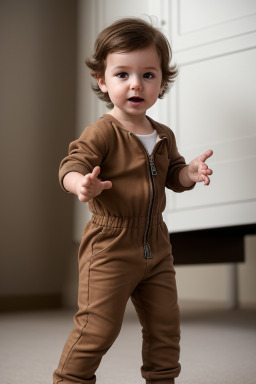 Croatian infant boy with  brown hair