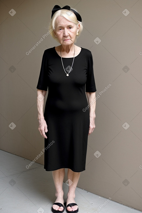 Elderly female with  blonde hair