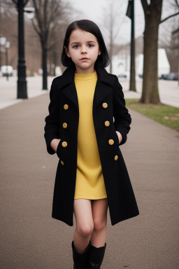 Child female with  black hair