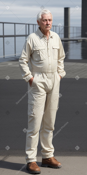 Norwegian elderly male with  white hair