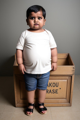 Bangladeshi infant boy with  white hair