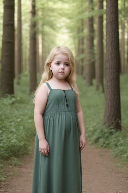 Syrian child girl with  blonde hair