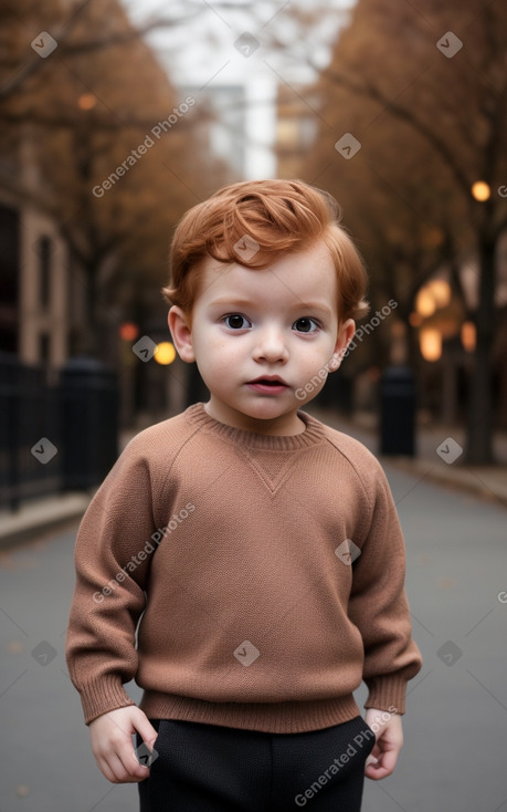 Infant male with  ginger hair