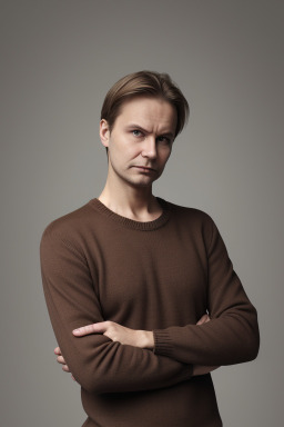 Finnish adult male with  brown hair