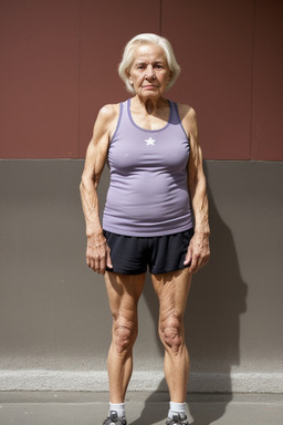 Chilean elderly female with  blonde hair