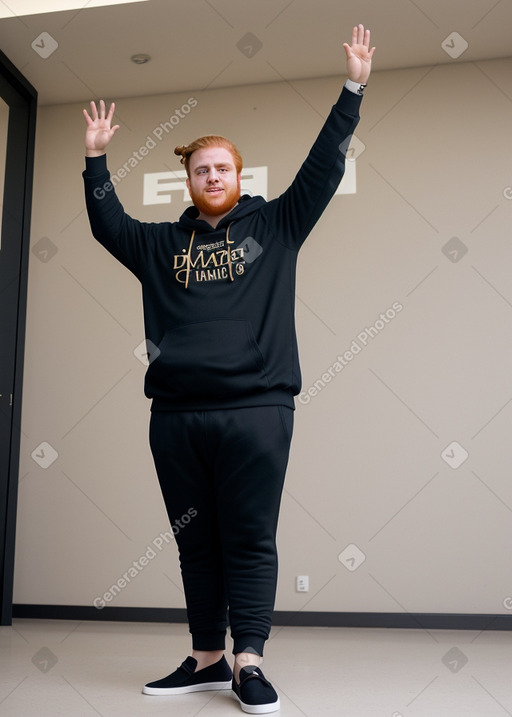 Emirati young adult male with  ginger hair