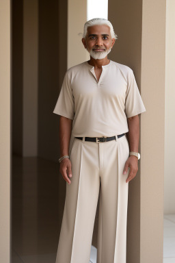 Omani 45 years male with  white hair