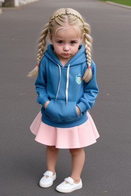 Italian infant girl with  blonde hair