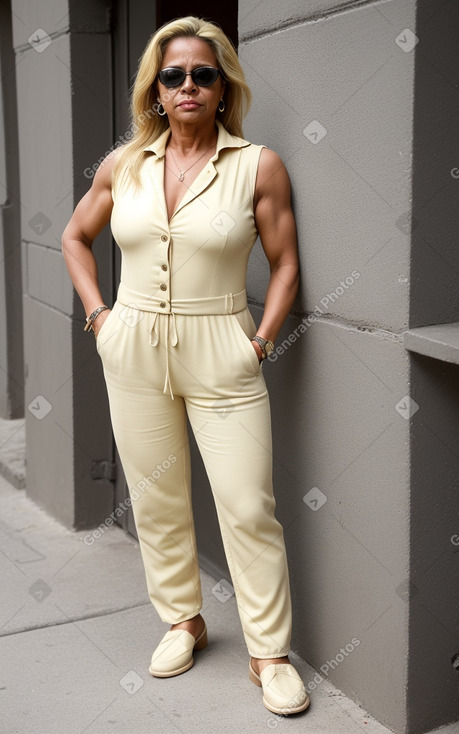 Honduran middle-aged female with  blonde hair