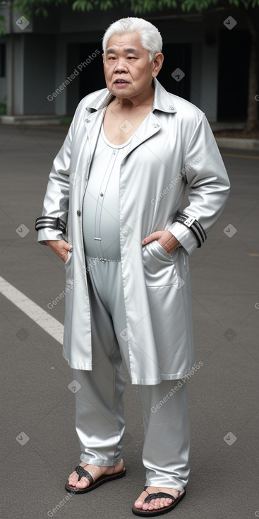 Thai elderly male with  white hair