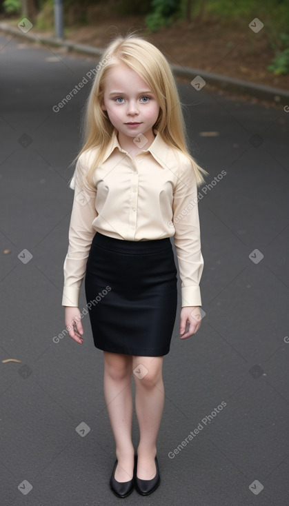 Irish child girl with  blonde hair