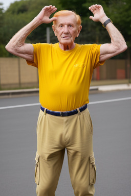 French elderly male with  ginger hair