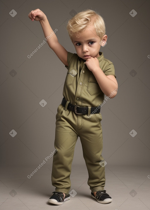 Libyan infant boy with  blonde hair