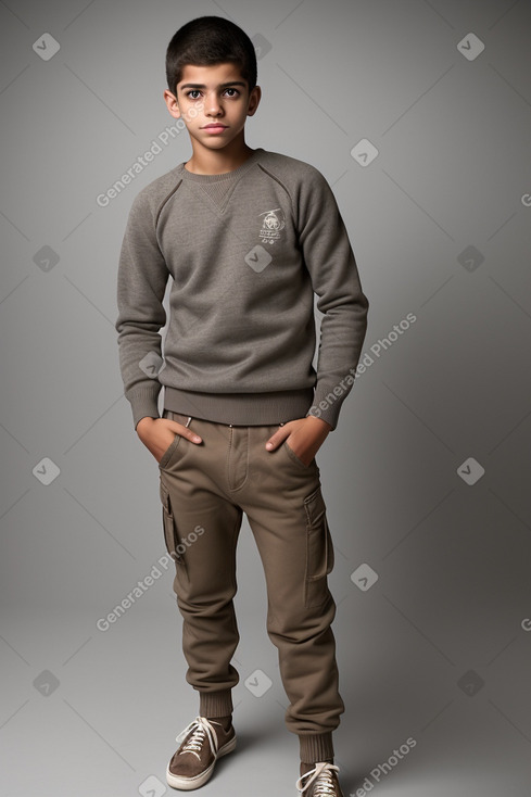 Venezuelan teenager boy with  gray hair