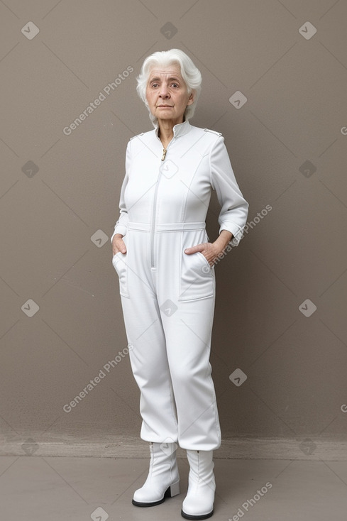 Lebanese elderly female with  white hair