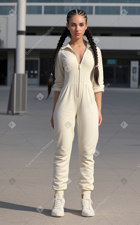 Israeli young adult female with  black hair