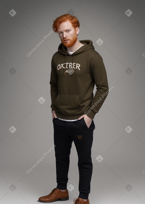 Romanian adult male with  ginger hair