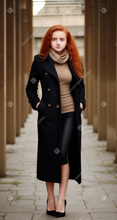 Turkish teenager girl with  ginger hair