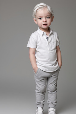 French infant boy with  white hair