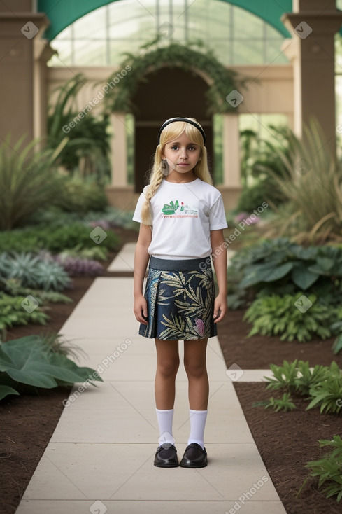 Emirati child girl with  blonde hair