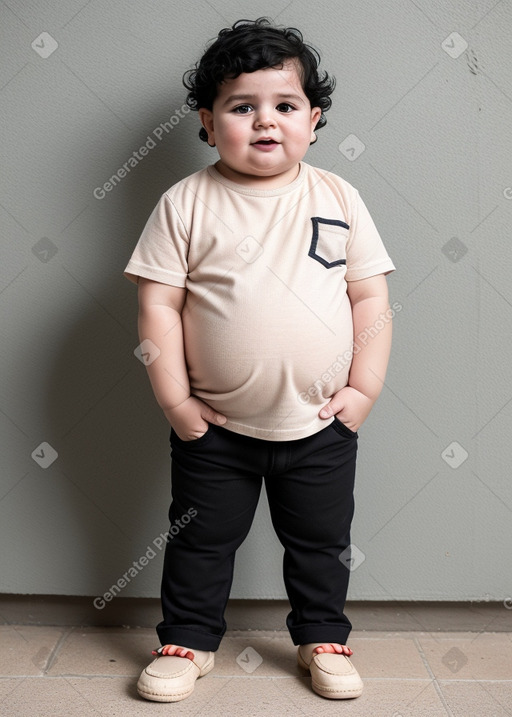 Israeli infant boy with  black hair