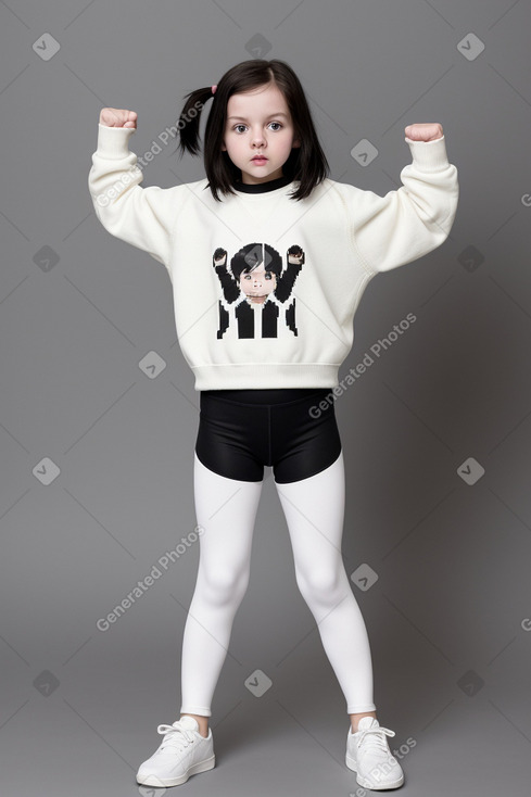 Child girl with  black hair