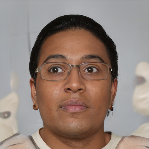 Neutral black young-adult male with short  brown hair and brown eyes