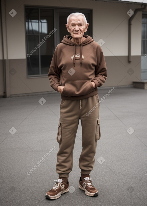 Belarusian elderly male with  brown hair