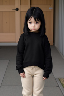 Japanese child female with  black hair