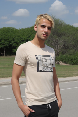 Tunisian adult male with  blonde hair