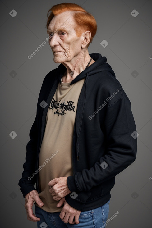 Ugandan elderly male with  ginger hair