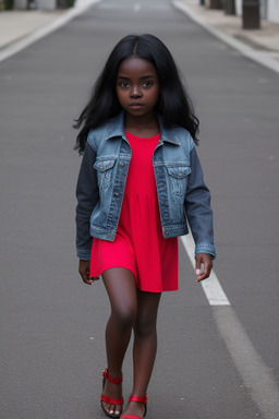 Child girl with  black hair