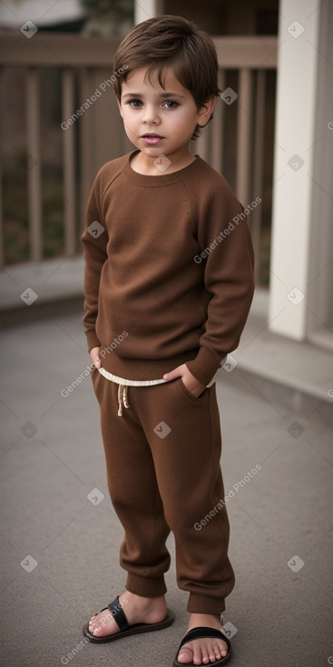 Child boy with  brown hair