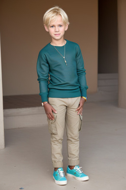 Senegalese child boy with  blonde hair