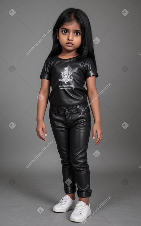 Sri lankan infant girl with  black hair