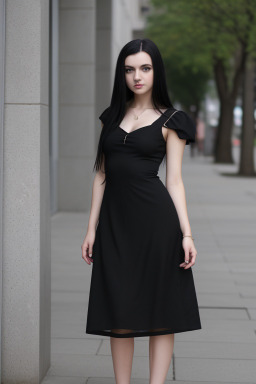 Romanian young adult female with  black hair