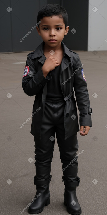 Panamanian child boy with  black hair