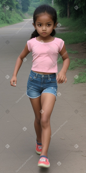 Nepalese child girl with  blonde hair