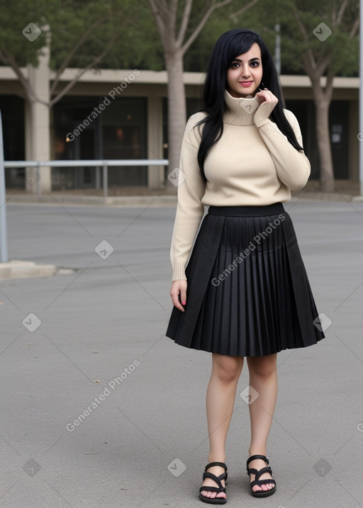 Lebanese adult female with  black hair