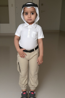 Emirati infant girl with  white hair