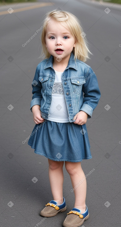 New zealand infant girl with  blonde hair