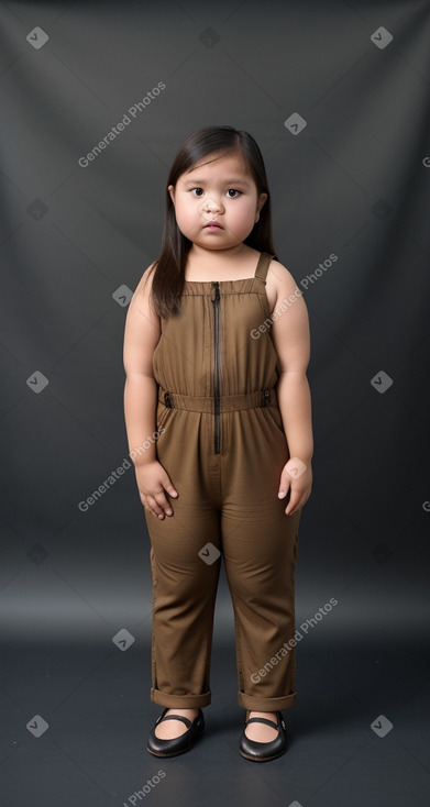 Indonesian child girl with  brown hair