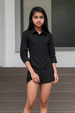 Malaysian teenager girl with  black hair