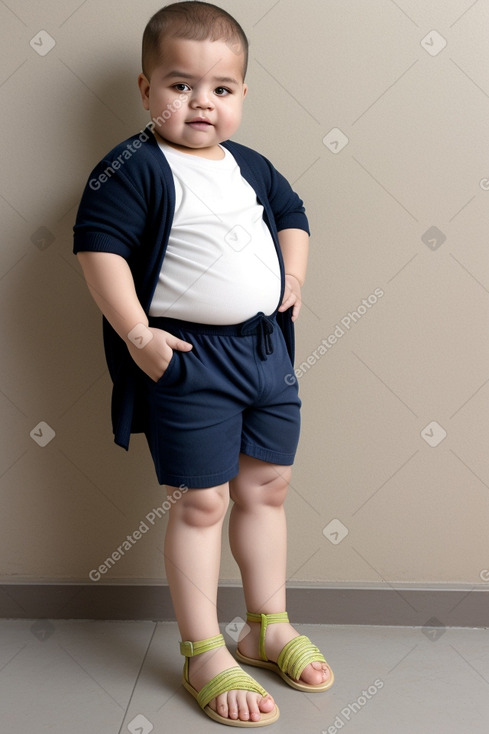 Algerian infant boy with  blonde hair