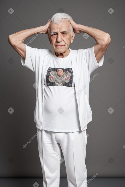 Syrian elderly male with  white hair